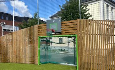 Ballbingen på Slemdal skole er oppgradert