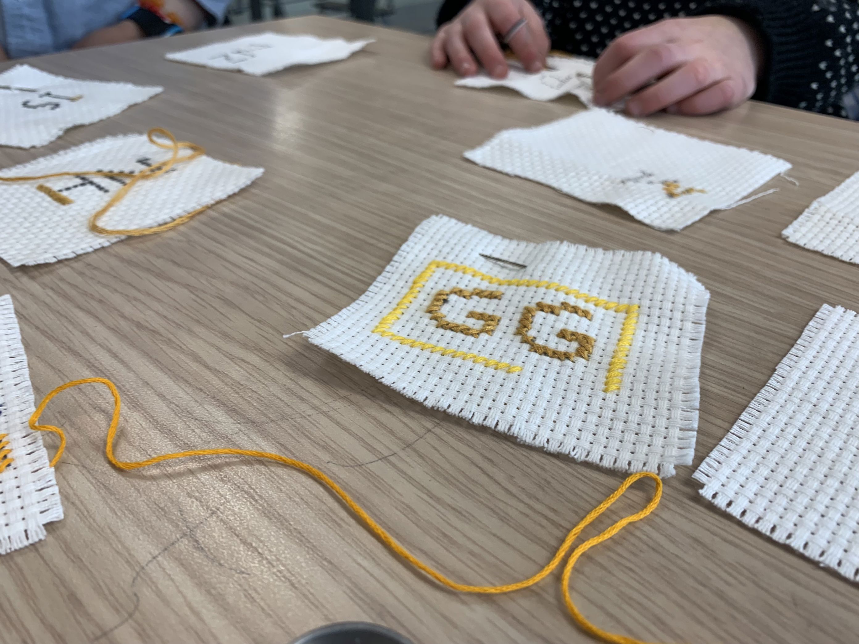 Foto: Flott brodert monogram Broderi